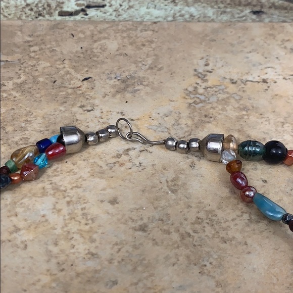 Handmade Beaded Layered Necklace - Picture 4 of 8